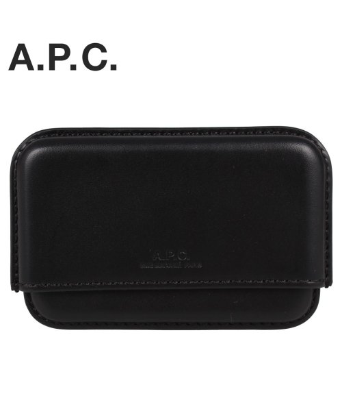 A.P.C.(アーペーセー)/ A.P.C. アーペーセー カードケース 名刺入れ 定期入れ メンズ レディース MAGNA CARD CASE ブラック 黒 PXAWV－H63151 /ブラック