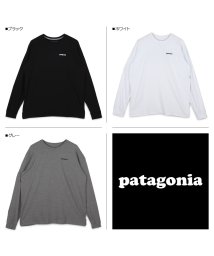 patagonia(パタゴニア)/パタゴニア patagonia Tシャツ 長袖 ロンT カットソー レスポンシビリティー メンズ P－6 LOGO RESPONSIBILI TEE ブラック /ホワイト