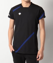 DESCENTE(デサント)/【VOLLEYBALL】半袖ライトゲームシャツ/ブラック×ブルー