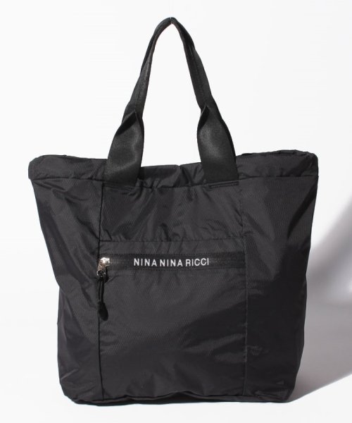  NINA NINA RICCI(ニナ・ニナ　リッチ)/コンパクトトートバッグ パッカブルタイプ【アマンダ】/クロ