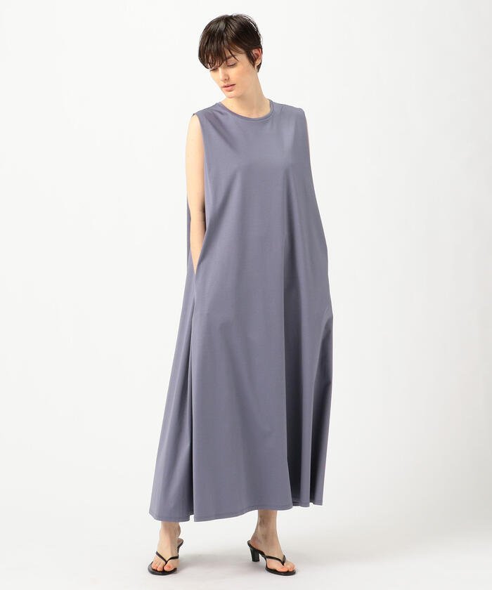 コンパクトコットンスムースジャージー ノースリーブロングワンピース Des Pres Des Pres Magaseek