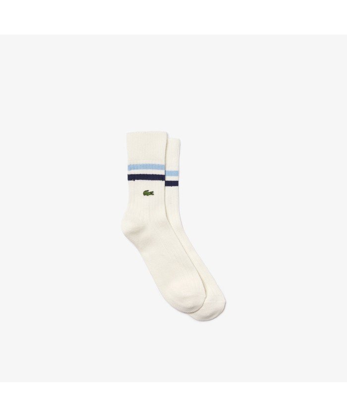 ダブルボーダーリブニットソックス ラコステ メンズ Lacoste Mens Magaseek