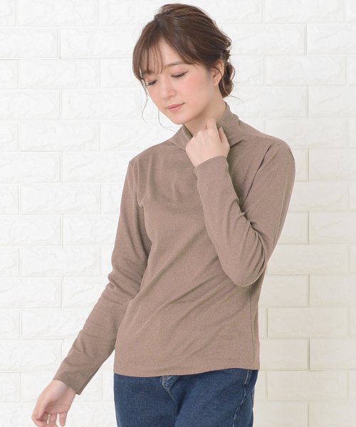 セール 首元あったかタートルネックカットソー レースレディース Lace Ladies Magaseek