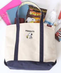 salong hameu(salong hameu)/【Salong hameu】PEANUTS◆スヌーピー帆布トートバッグ/ネイビー