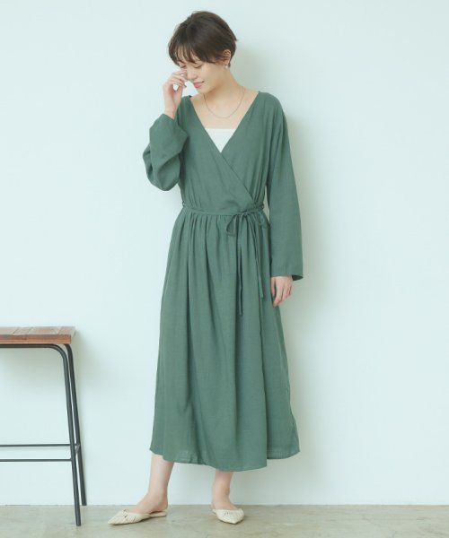 セール 麻混2wayガウン ワンピース ティティベイト Titivate Magaseek