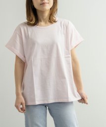 Nylaus(ナイラス)/ロールアップスリーブ Tシャツ/ピンク
