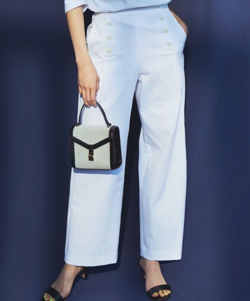 中村アンさん着用 コットンギャバストレッチ マリンパンツ 番号2h26 レディースファッション 阪急百貨店公式通販 Hankyu Fashion