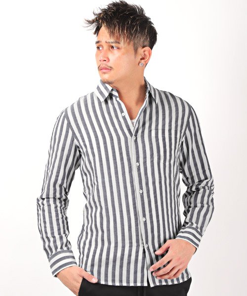 ネイビー ストライプ シャツ メンズの通販 価格比較 価格 Com