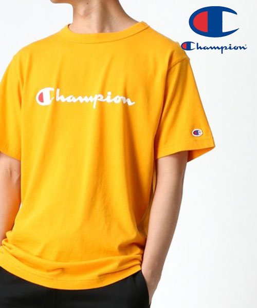 MARUKAWA(マルカワ)/【Champion】チャンピオン ロゴ Tシャツ 半袖T/イエロー