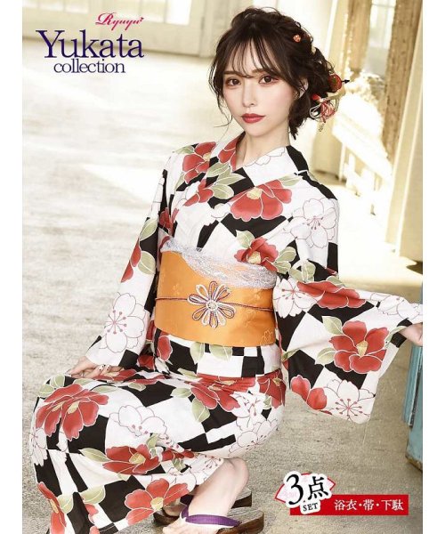 桜 かわいい 浴衣 大正ロマン レトロ リューユ Rew You Magaseek