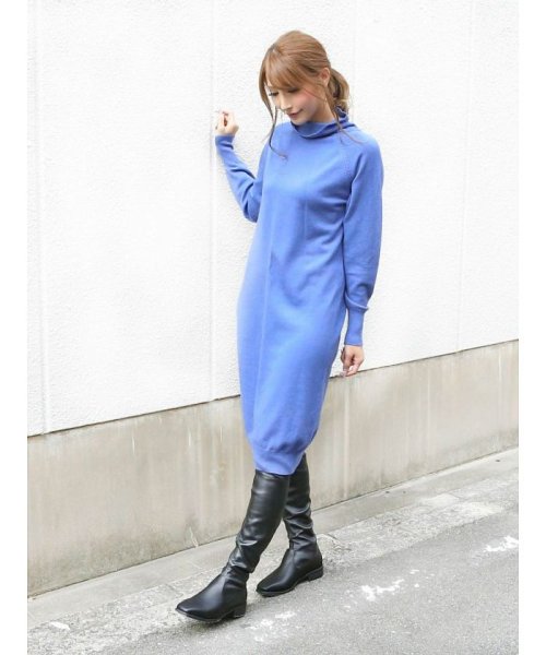 アールベート Rvate タートルネック ワンピース ニット ワンカラー シンプル Magaseek