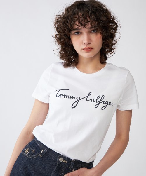 ロゴクルーネックTシャツ(503950201) トミーヒルフィガー(TOMMY HILFIGER) MAGASEEK