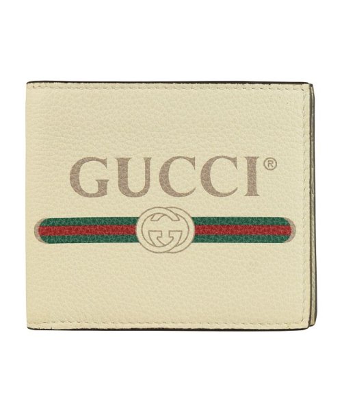 GUCCI(グッチ)/【GUCCI(グッチ)】GUCCI グッチ メンズ 二つ折り財布 札入れ 4963090gcat8820zz/ホワイト系