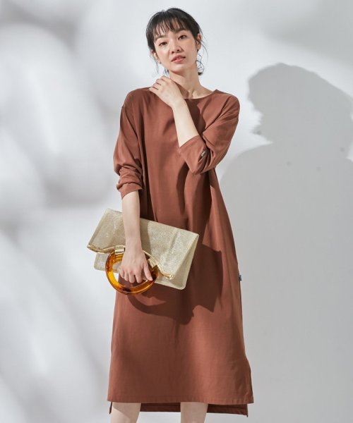 Kmkk コットンテンジク ボートネック ワンピース Kf68 組曲 Kumikyoku Magaseek