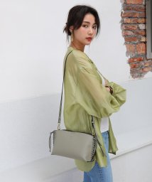 UNGRID bag(アングリッド　バッグ)/スムース サイドかがりミニポシェット/OLV