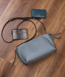 UNGRID bag(アングリッド　バッグ)/スムース サイドかがりミニポシェット/BGRY