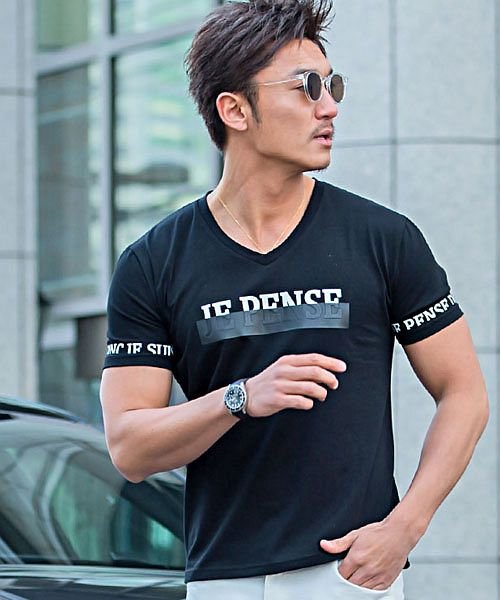 セール Tシャツ メンズ 半袖 トップス インナー カットソー Vネック ロゴ プリント 3d 立体 細身 タイト ストレッチ 綿 コットン M L カジュアル ストリ キャバリア Cavaria Magaseek セール Tシャツ メンズ 半袖 トップス インナー カットソー Vネック ロゴ プリント 3d 立体 細身 タイト ストレッチ 綿 コットン M L カジュアル ストリ キャバリア Cavaria Magaseek