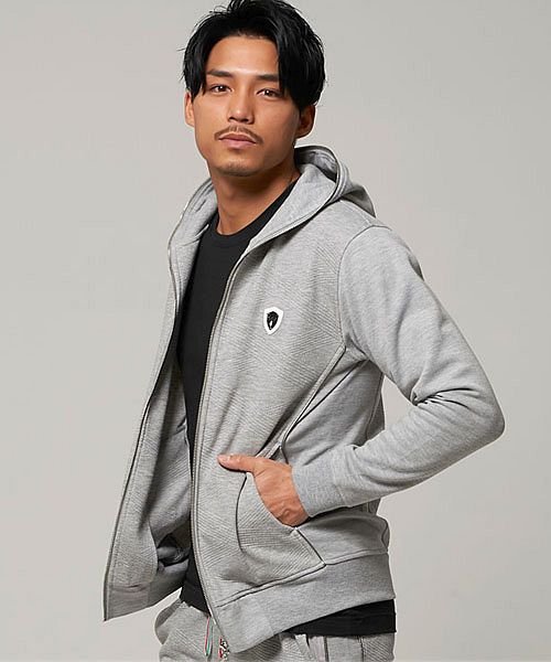 セール パーカー メンズ トップス ジップアップ ストレッチ 伸縮性 羽織 綿ポリ タイト キレイめ カジュアル 大人 上品 セットアップ可 イタリア ミラノ Viol ヴィオラ Viola Magaseek