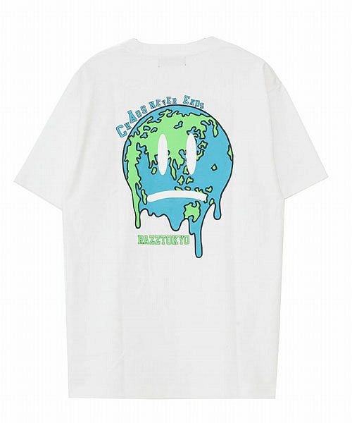 razz(ラズ)/RAZZIS【ラズ】Smile Earth tee / 3colors【B】/ホワイト