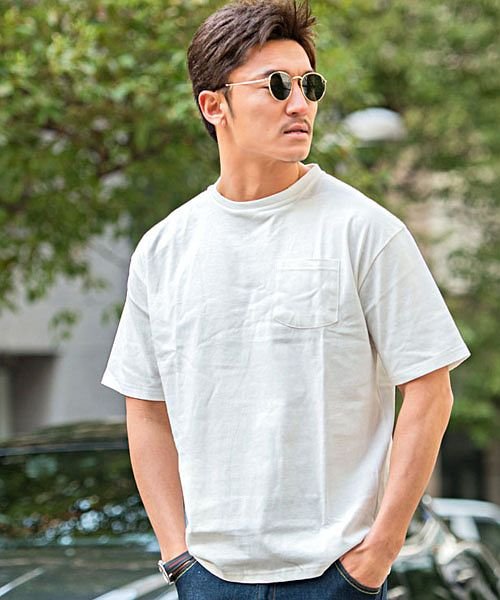 セール Tシャツ メンズ 半袖 撥水加工 汗染み防止 速乾 大きいサイズ ビッグシルエット 無地 ポケット 黒 白 紺 ブラック ホワイト グレー ネイビー ベージュ ビッチ Vicci Magaseek