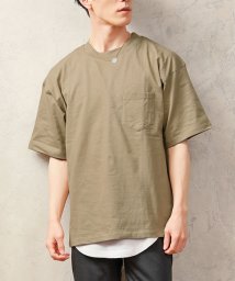 TopIsm(トップイズム)/2点セット アンサンブル ロングタンクトップと半袖Tシャツカットソー/ホワイト系2