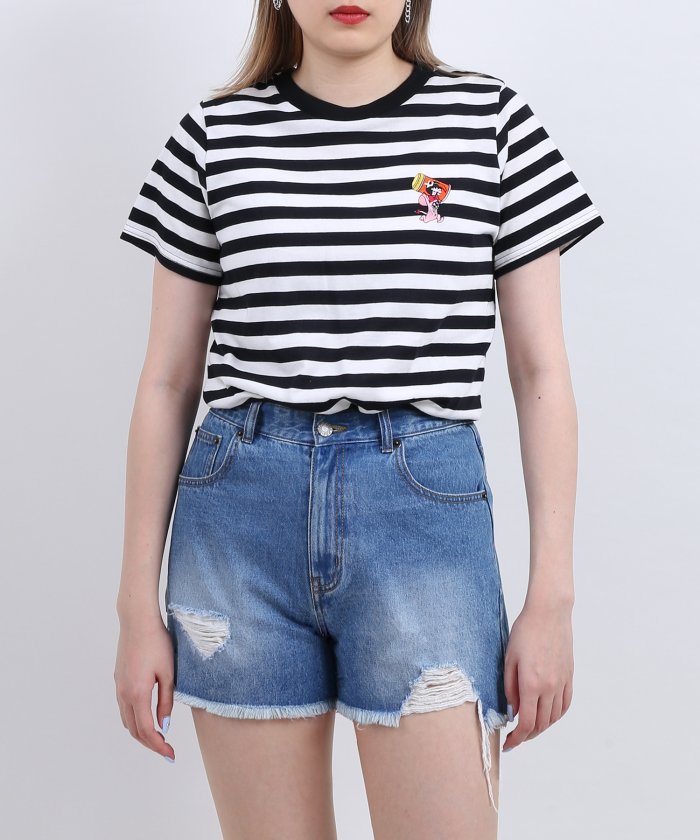 ダメージデニムショートパンツ プニュズ Punyus Magaseek ダメージデニムショートパンツ プニュズ Punyus Magaseek