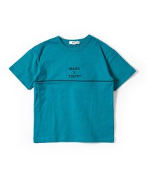 WASK(ワスク)/ワッペン付き ワイド 半袖 Tシャツ (100~160cm)/グリーン