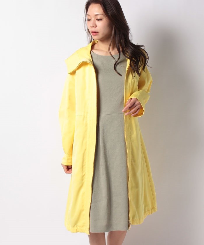 グログランモッズコート ライナー付き ラピーヌ ブルー Lapine Bleue Magaseek
