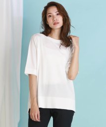 la.f...(ラ　エフ)/【大きいサイズ】BETTER COOL Tシャツニット/ホワイト