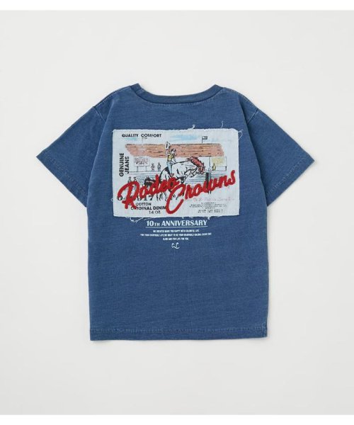 RODEO CROWNS WIDE BOWL(ロデオクラウンズワイドボウル)/キッズ10th vintage Tシャツ/BLU
