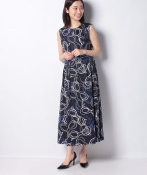 レリアン Leilian ワンピース ドレス ブルー ネイビー 青色 の通販 Magaseek