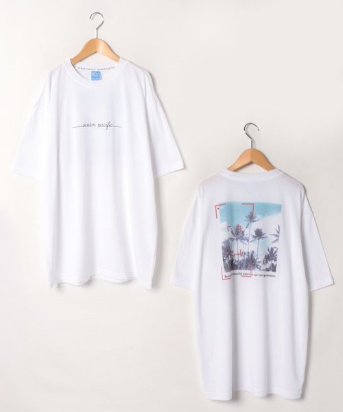 Ocean Pacific MENS(オーシャンパシフィック　メンズ)/【OP】ハンソデ Tシャツ/ホワイト系03