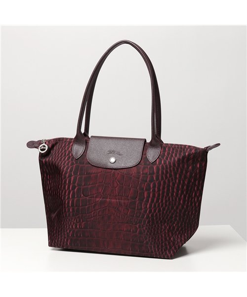 Longchamp(ロンシャン)/2605 672 LE PLIAGE CROCO ル プリアージュ クロコ トートバッグ クロコダイル 鞄 レディース/レッド系