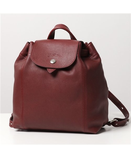 Longchamp(ロンシャン)/1306 737 LE PLIAGE CUIR ル プリアージュ キュイール レザー バックパック ミニリュック 鞄 レディース /レッド