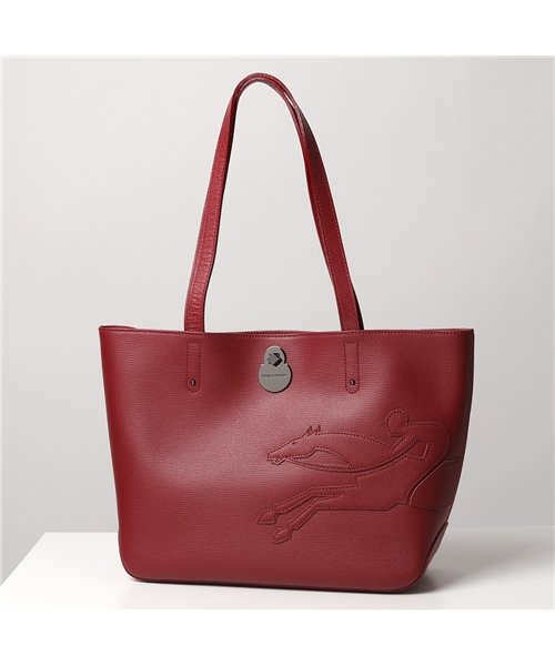 Longchamp(ロンシャン)/1378 918 SHOP IT ショップ イット レザー トートバッグ 鞄 レディース/レッド