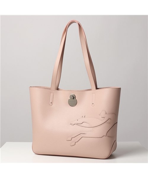 Longchamp(ロンシャン)/1378 918 SHOP IT ショップ イット レザー トートバッグ 鞄 レディース/ピンクベージュ