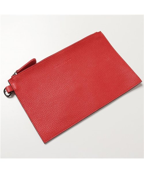 Longchamp(ロンシャン)/2098 968 ROSEAU ESSENTIAL ロゾ エッセンシャル クラッチバッグ フラットポーチ レザー 鞄 545/RED レディース/レッド