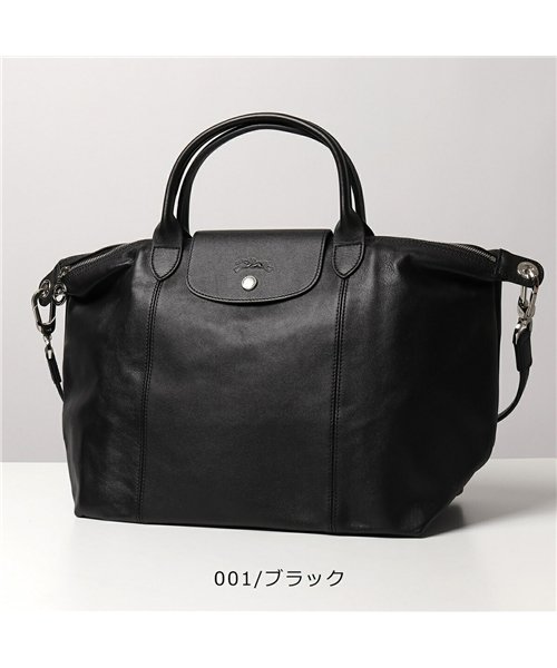 Longchamp(ロンシャン)/1515 737 LE PLIAGE CUIR ル プリアージュ キュイール レザー ハンドバッグ ショルダーバッグ 鞄 レディース/ブラック