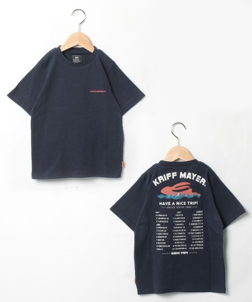 KRIFF MAYER(クリフ メイヤー)/ロゴ半袖Tシャツ(TRIP)（120～170cm）/ネイビー