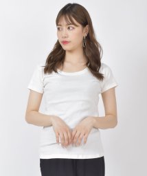 felt maglietta(フェルトマリエッタ)/コットンフライス半袖Teeシンプルなデザインの半袖Tシャツ豊富な4サイズ展開が嬉しい♪インナーとしても使えるTシャツ/オフホワイト