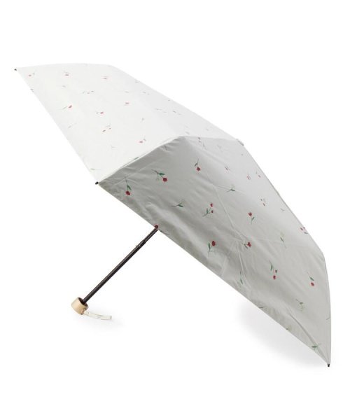 grove(グローブ)/Wpc. 遮光フラワー軽量折り畳み傘（晴雨兼用）/アイボリー（804）