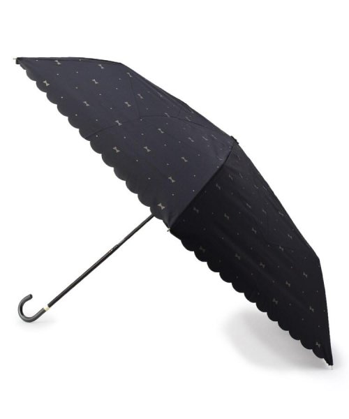 grove(グローブ)/Wpc. 遮光ドットリボン折り畳み傘（晴雨兼用）/ブラック（419）