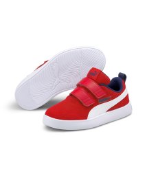 PUMA(プーマ)/キッズ コートフレックス V2 メッシュ V PS スニーカー 17－21cm/POPPYRED-PUMAWHITE