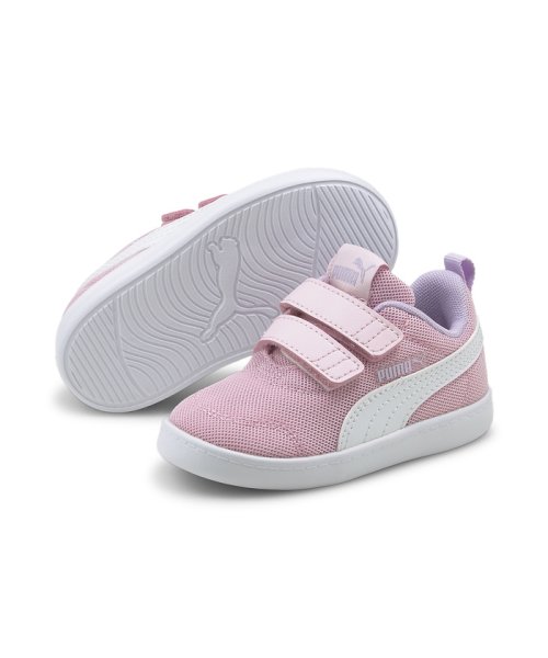 PUMA(プーマ)/ベビー コートフレックス V2 メッシュ V INF スニーカー 12－16cm/PINKLADY-PUMAWHITE