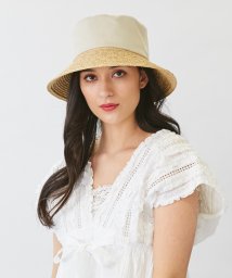 Chapeaud'O(Chapeaud’O)/Chapeaud’O Twill*Raffia Bucket/ベージュ