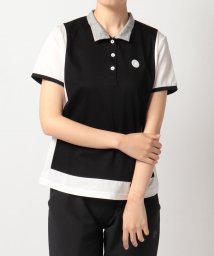 LANVIN SPORT(ランバン スポール)/ハイゲージハイブリッド半袖シャツ【アウトレット】/ブラック系