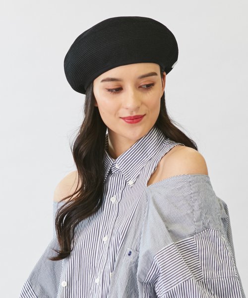 Chapeaud'O(Chapeaud’O)/Chapeau d' O Silk Braid Beret/ブラック