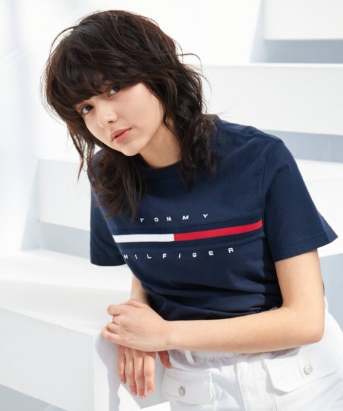 セール トミーヒルフィガー ロゴ Tシャツ Tino Tee トミーヒルフィガー Tommy Hilfiger Magaseek