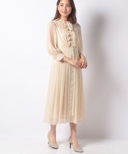 セール ドットプリントタックワンピース アナイ Anayi Magaseek