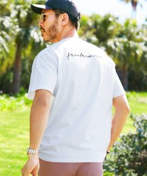 JIGGYS SHOP(ジギーズショップ)/刺繍Tシャツ / Tシャツ メンズ 綿100％ ビッグシルエット 半袖 刺繍 柄 ペアルック カップル/ホワイト系2